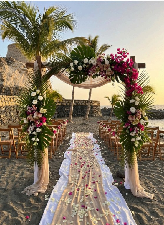 Ceremonia de boda frente al mar